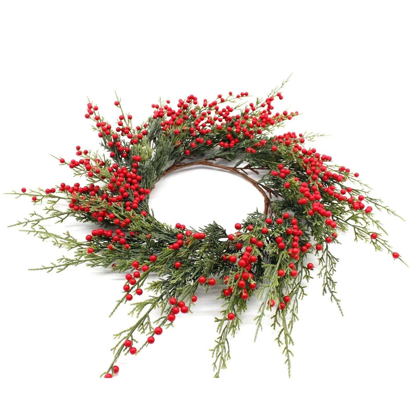 Red Berry and Cedar Large Ring