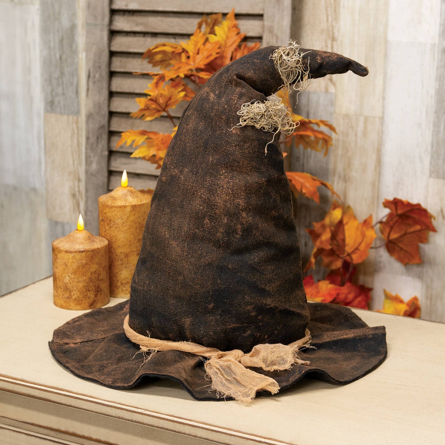 Primitive Witch Hat - 19"H