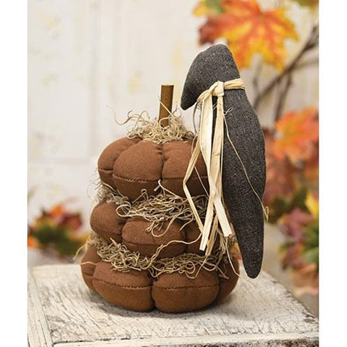 Primitive Pumpkin Stack W/Crow