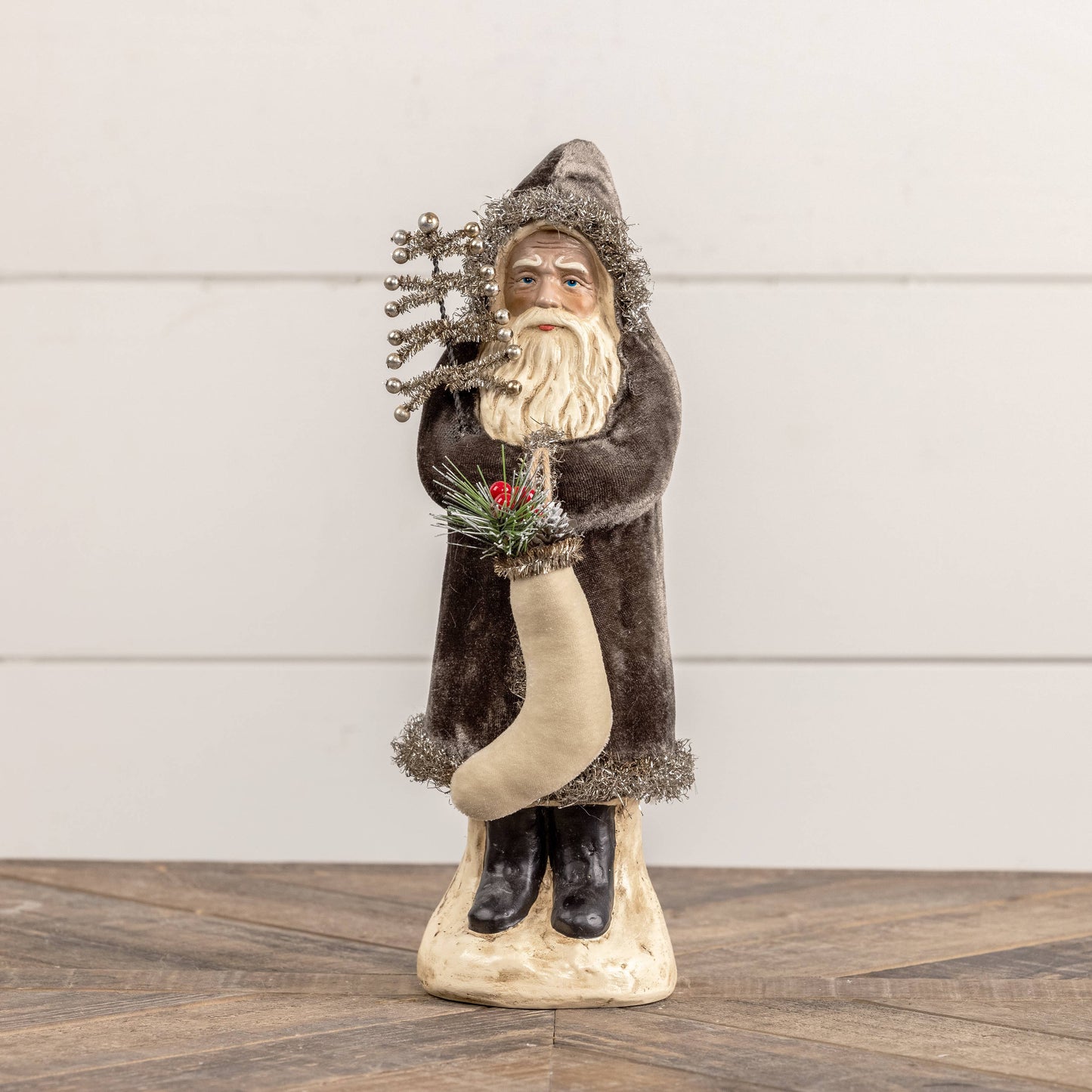 12" Charcoal Velvet Belsnickel