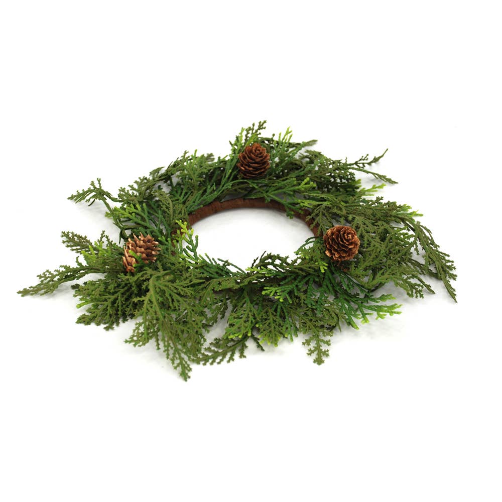 Cedar & Pinecone Candle Ring