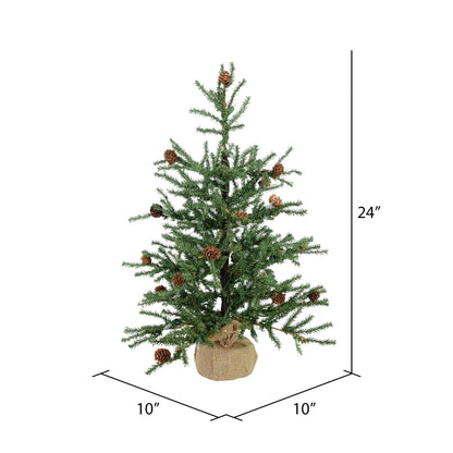 24" Carmel Pine Artificial Tree, Unlit