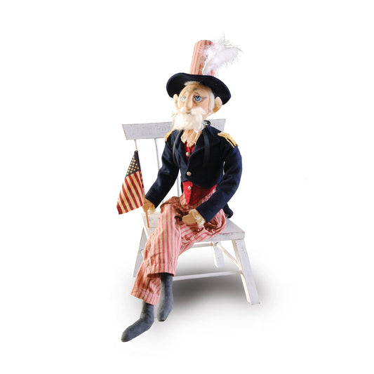 Uncle Sam Gathered Traditions Art Doll