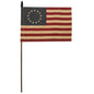 18" Teastained Betsy Ross Flag