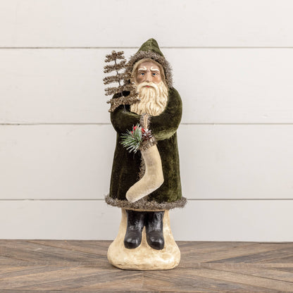 16.5" Forest Green Velvet Belsnickel