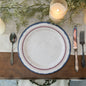 10" Blue and Red Plate