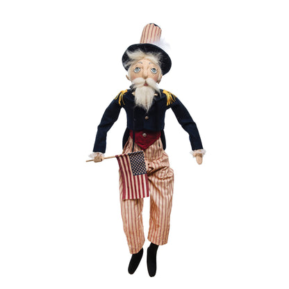Uncle Sam Gathered Traditions Art Doll