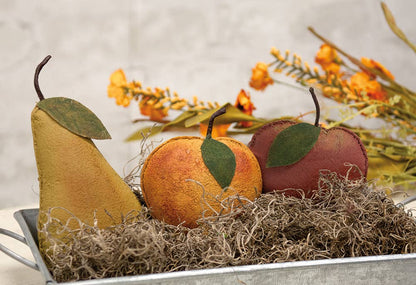 Stiffened Primitive Fruit Bowl Fillers - Set of 3