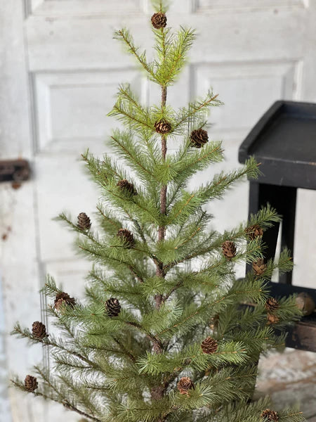 36" Greenup Pine Tree W/Cones