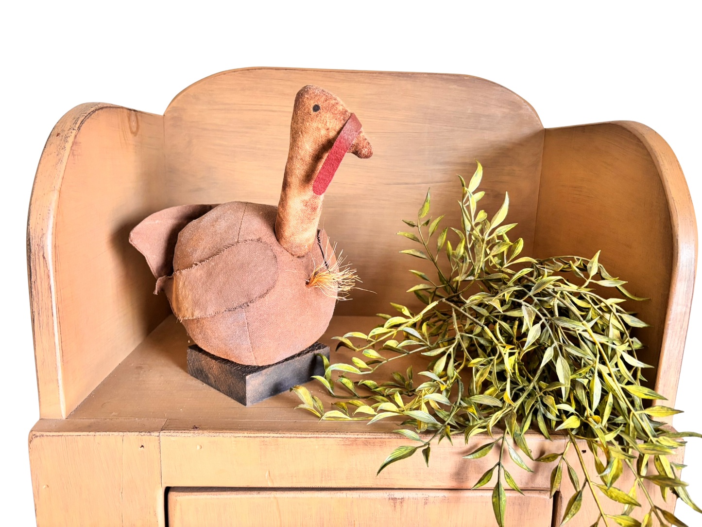 10" Small Handmade Primitive Turkey crafted by "Dawn's Attic Treasures"