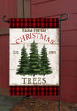 Farm Fresh Christmas Trees Garden Flag