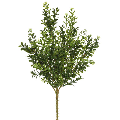 18" Artificial Green Boxwood Bush
