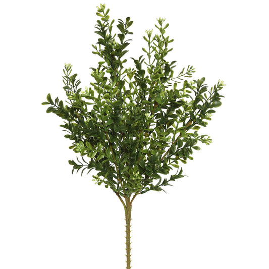 18" Artificial Green Boxwood Bush
