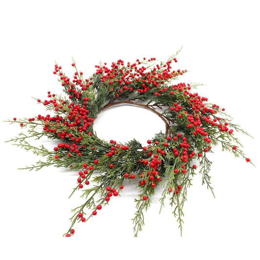 Red Berry and Cedar Large Ring