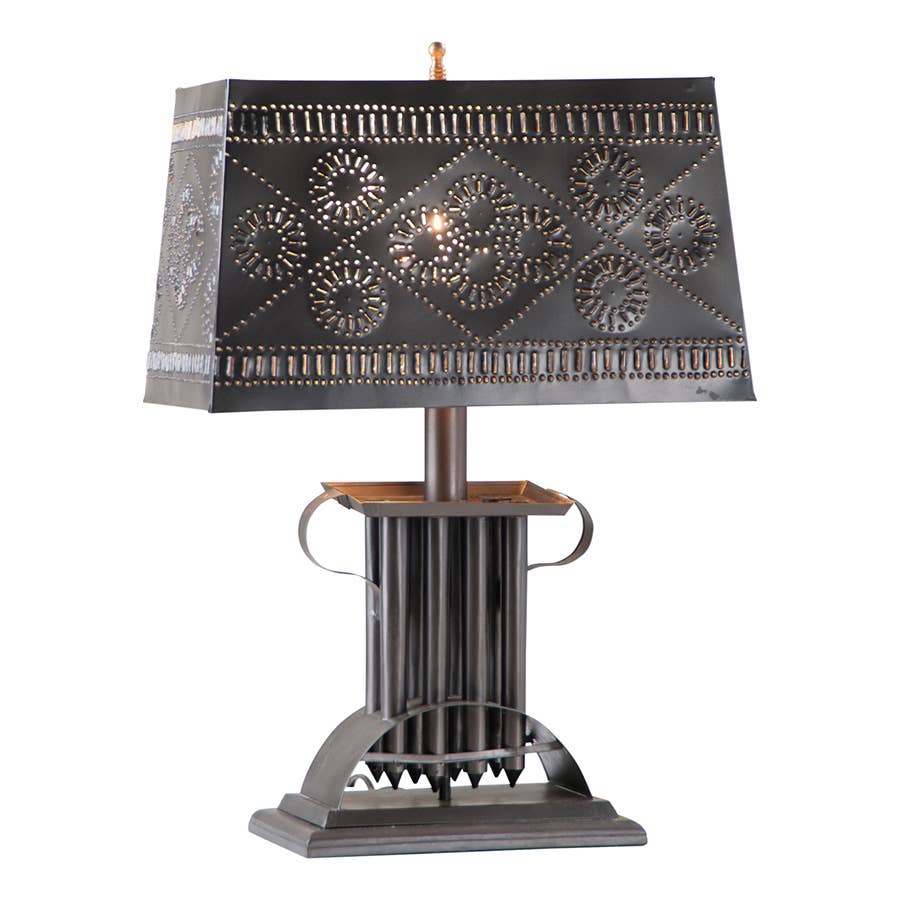 Rectangular Candle Mold Lamp with Shade