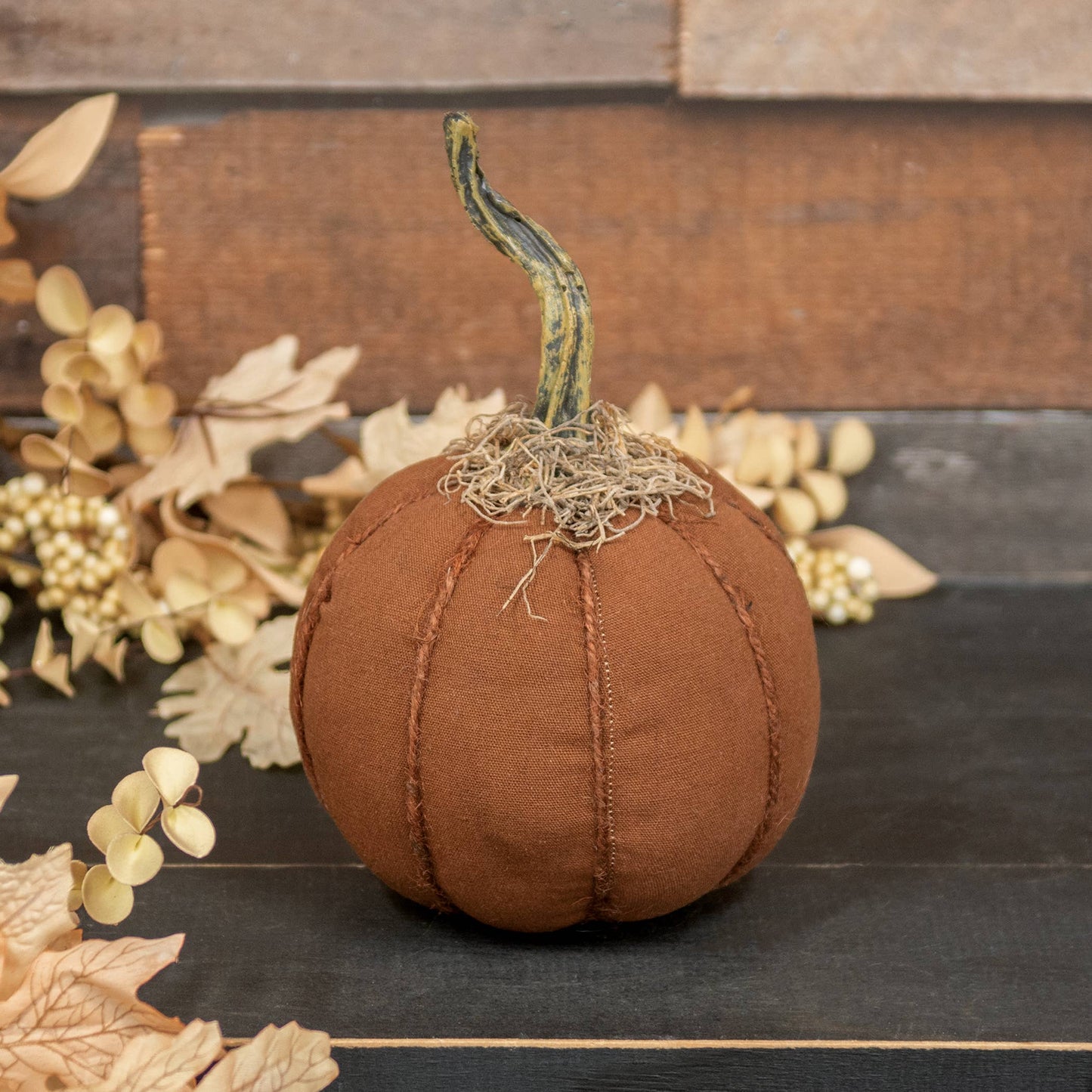 6" Primitive Round Pumpkin
