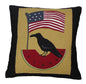 Flag Crow Pillow