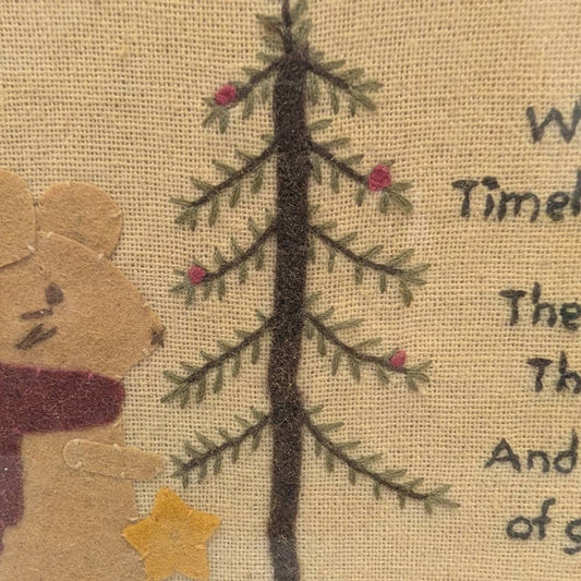 "Treasures of Christmas" Framed Stitchery