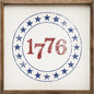 8"x8" "1776" - Framed