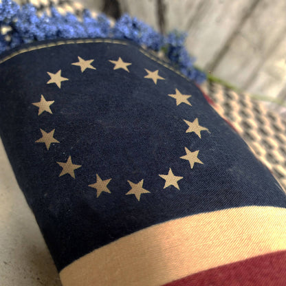 18" Teastained Betsy Ross Flag