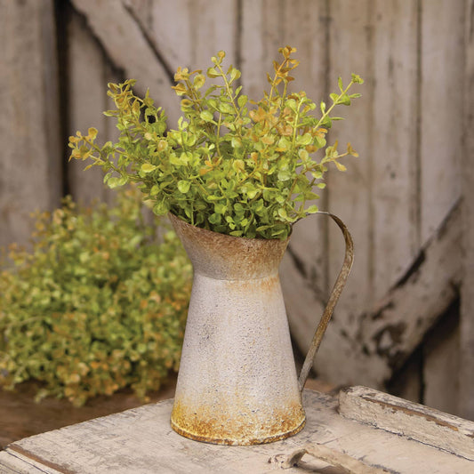 Distressed Metal Pitcher