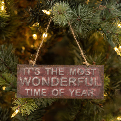 "Most Wonderful Time of The Year" Metal Ornament