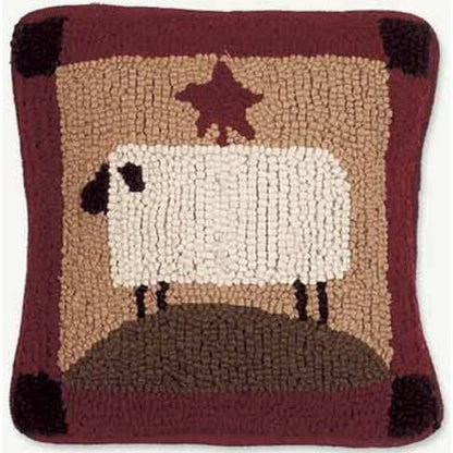 Sheep Hooked Pillow
