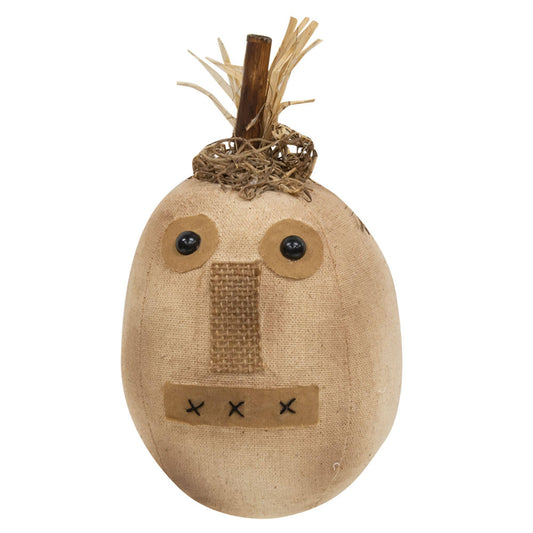Primitive Cream Pumpkin Doll Face