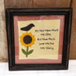 "It's Not How Much We Give" Framed Stitchery
