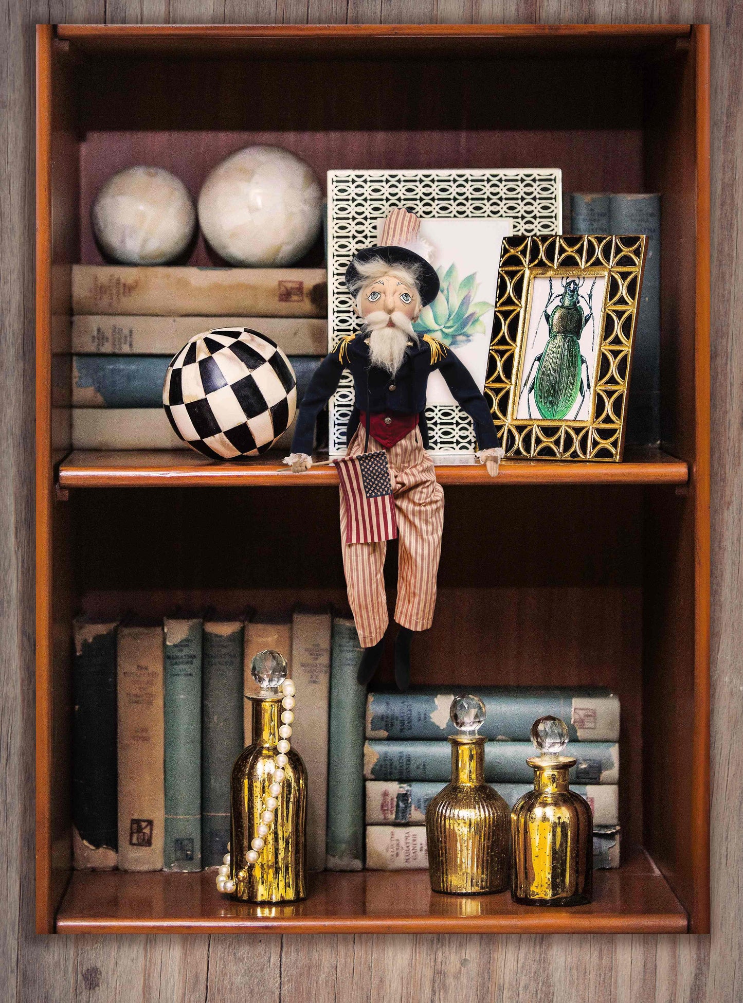 Uncle Sam Gathered Traditions Art Doll