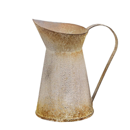 Distressed Metal Pitcher