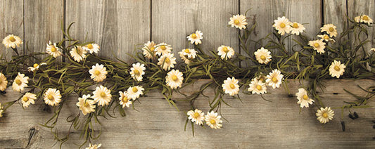 4' Tea Stained Daisy Garland
