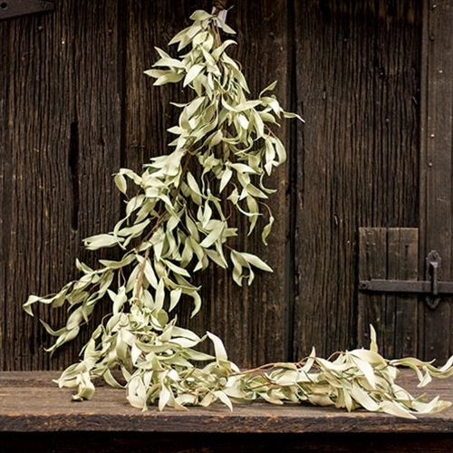 4.5' Flocked Leaves Garland