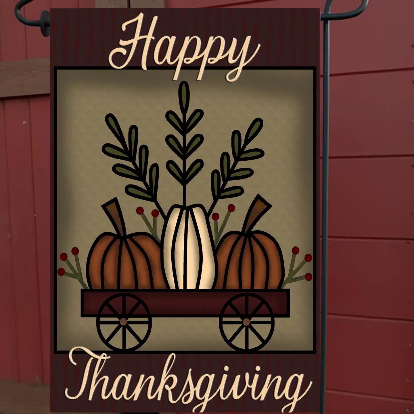 Happy Thanksgiving Garden Flag