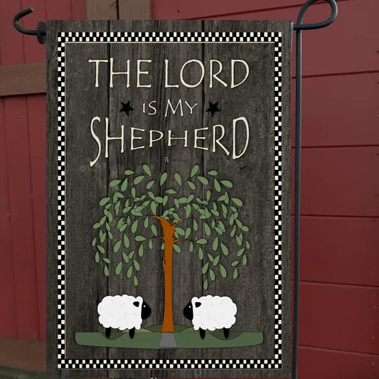 The Lord Is My Shepherd Garden Flag