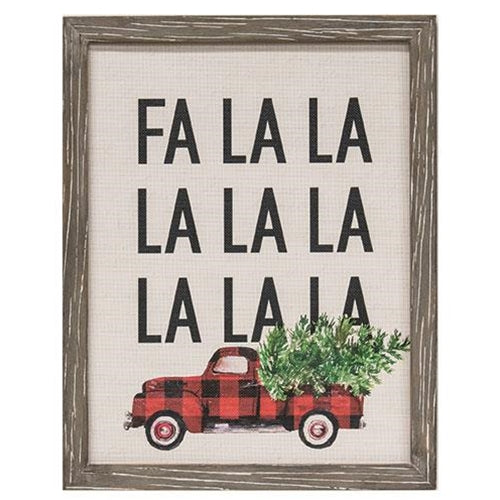 "Fa La La" Buffalo Truck Framed Print