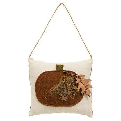 "Thanks" Pumpkin Ornament