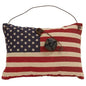 Primitive Flag W/Rusty Bell Ornament