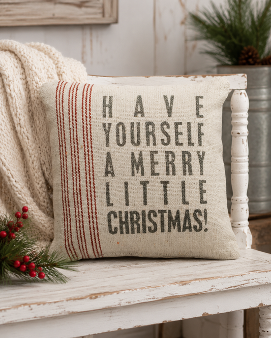 Merry Little Christmas Pillow