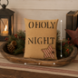 "O Holy Night" Star Decorative Pillow