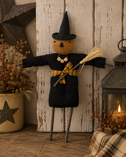 Pumpkin Witch Doll
