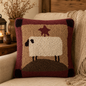Sheep Hooked Pillow