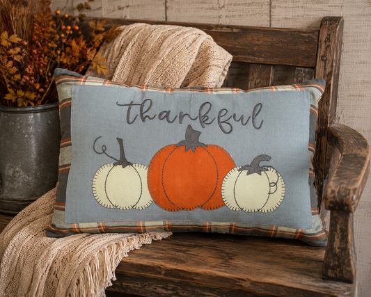 Fall Sky Thankful 14x20 Pillow