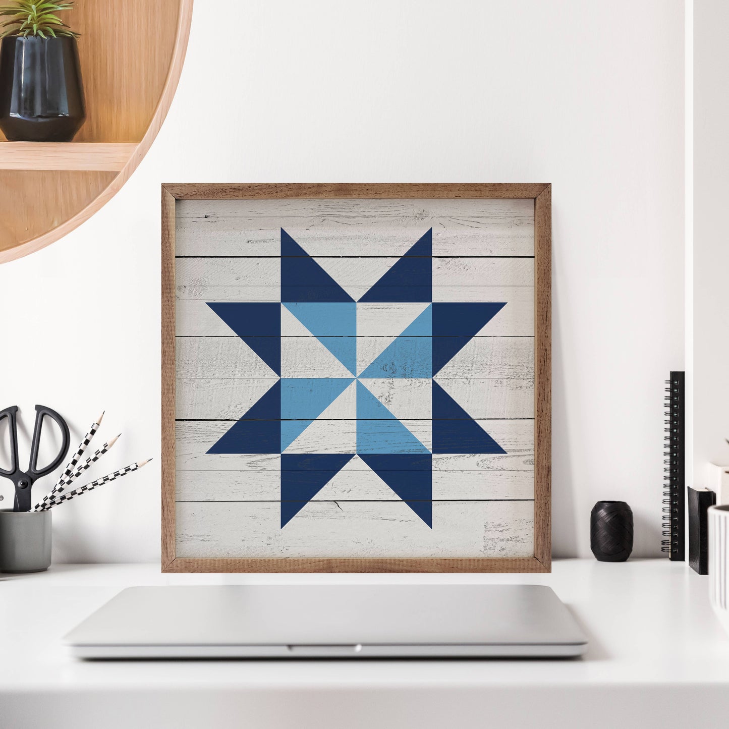 16"x16" Drake Quilt - Framed