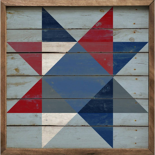 24"x24" Ohio Star-Framed