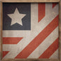 4"x4" American Flag Quilt - Framed
