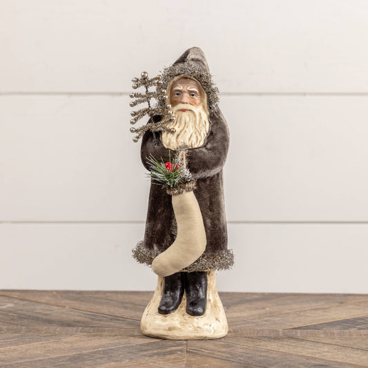 12" Charcoal Velvet Belsnickel