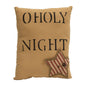 "O Holy Night" Star Decorative Pillow