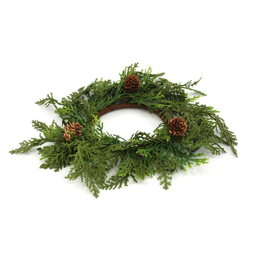 Cedar & Pinecone Candle Ring
