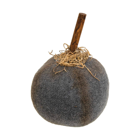5" Primitive Mossy Gray Pumpkin